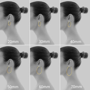 Ngo Creations Thin Hoop Earrings