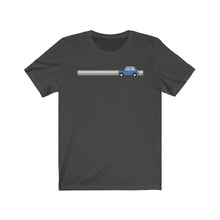 Load image into Gallery viewer, Blue Classic Mini with stripe tshirt
