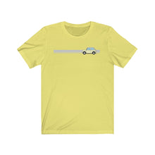 Load image into Gallery viewer, White Classic Mini with stripe tshirt
