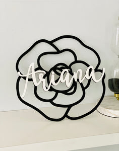 Personalized Camellia Name Sign
