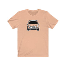 Load image into Gallery viewer, Classic Mini MK3-7 with dual fogs front end Tshirt
