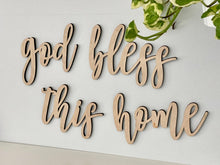 Load image into Gallery viewer, God Bless This Home Sign
