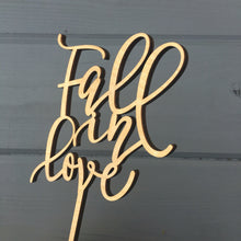Load image into Gallery viewer, Fall in Love Cake Topper 5&quot;W

