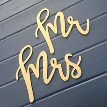Load image into Gallery viewer, Mr and Mrs Chair Signs
