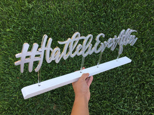 Personalized Hashtag Sign, 24"W