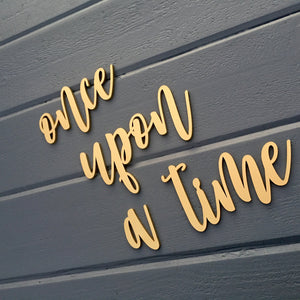 Once Upon a Time Sign, 30" Total Span