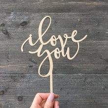 Load image into Gallery viewer, I love you And I like you Cake Topper (2 Pieces)
