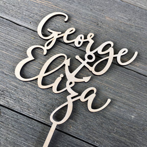 Personalized Name Anchor Name Cake Topper, 6"W