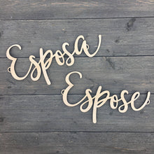 Load image into Gallery viewer, Espose &amp; Esposa Chair Signs
