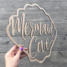 Load image into Gallery viewer, Mermaid Cove Sign, 14&quot;x12.75&quot;
