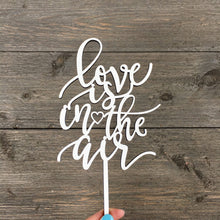 Load image into Gallery viewer, Love is in the Air Cake Topper, 4&quot;W
