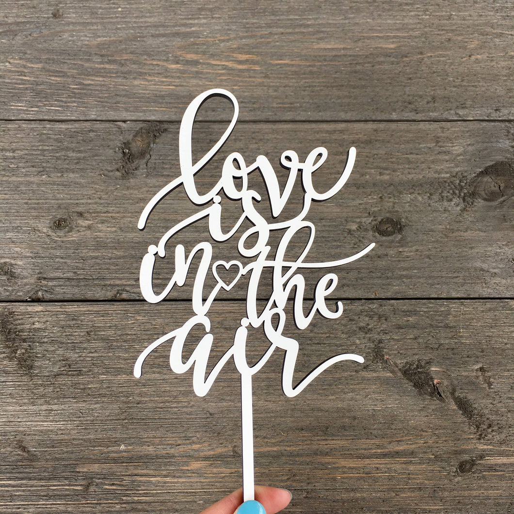 Love is in the Air Cake Topper, 4