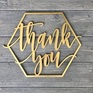 Thank You Sign, 14"x12"