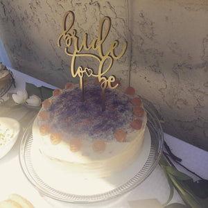 Bride to Be Cake Topper, 6"W