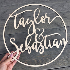 Personalized Circle Name Sign