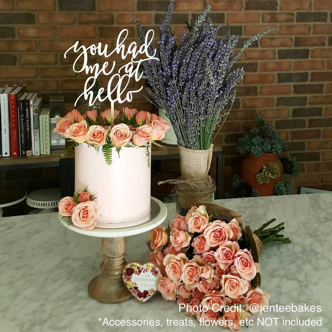 You Had Me At Hello Cake Topper, 6