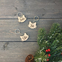 Load image into Gallery viewer, Personalized Cat Keychain
