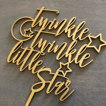 Load image into Gallery viewer, Twinkle Twinkle Little Star Cake Topper, 6&quot;W
