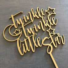 Load image into Gallery viewer, Twinkle Twinkle Little Star Cake Topper, 6&quot;W
