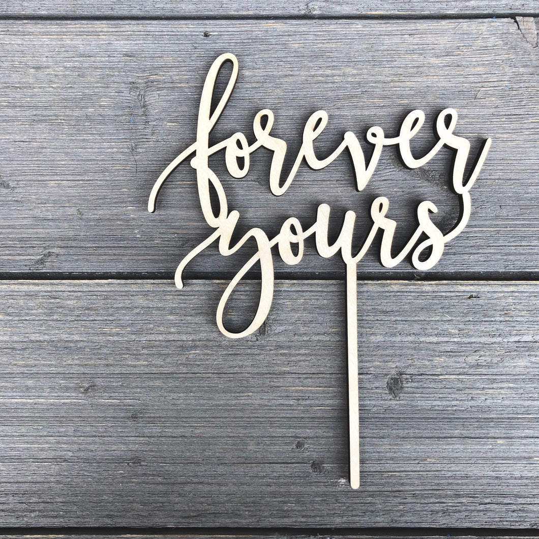 Forever Yours Cake Topper, 6