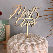 Load image into Gallery viewer, Mis 15 Anos Cake Topper, 6&quot;W
