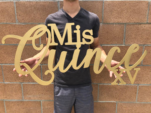 Mis Quince XV Sign, 35"x15.5"