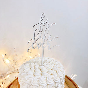 For Like Ever Cake Topper, 5"W