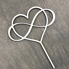 Load image into Gallery viewer, Infinity Heart Cake Topper, 6&quot;W
