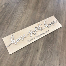 Load image into Gallery viewer, Personalized Home Sweet Home Plank Name Sign
