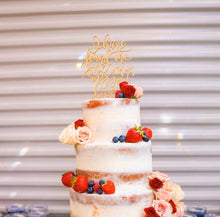 Load image into Gallery viewer, I have found the one whom my soul loves Cake Topper 5&quot;W
