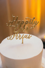Load image into Gallery viewer, Personalized Happily Ever Name Cake Topper
