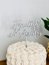 Load image into Gallery viewer, Finally Mr &amp; Mrs Cake Topper, 6&quot;W
