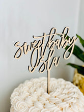 Load image into Gallery viewer, Personalized Sweet Baby Name Cake Topper, 6&quot;W
