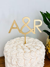 Load image into Gallery viewer, Personalized 2 Initials Cake Topper, 5&quot;W
