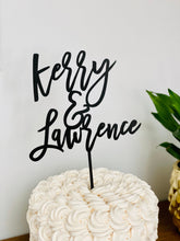Load image into Gallery viewer, Personalized 2 Names Cake Topper, 5&quot;W (Font Option 8)
