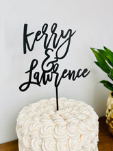Load image into Gallery viewer, Personalized 2 Names Cake Topper, 5&quot;W (Font Option 8)
