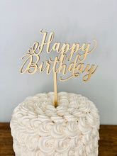 Load image into Gallery viewer, Happy Birthday Cake Topper, 6&quot;W
