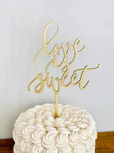 Love is Sweet Cake Topper, 6"W