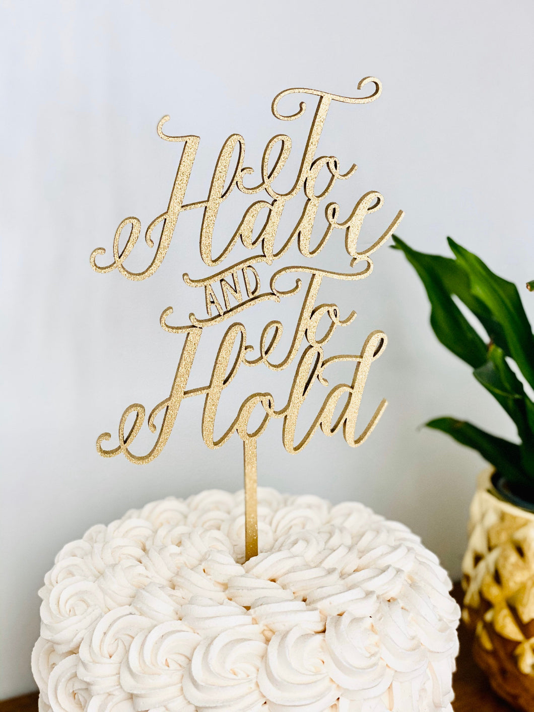 To Have and To Hold Cake Topper, 5