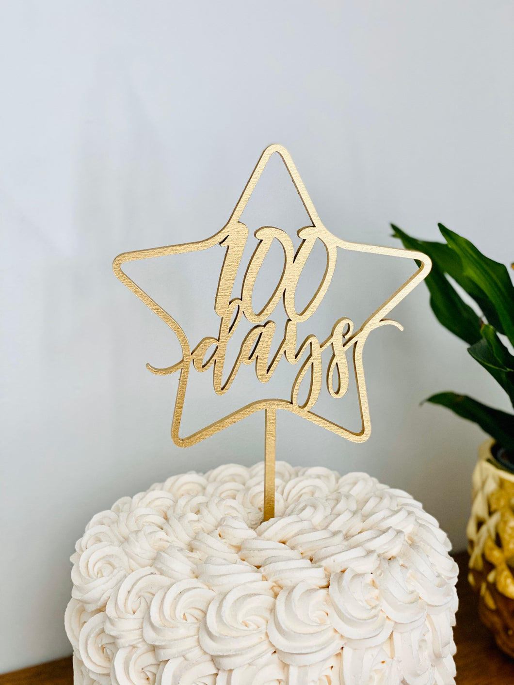 100 Days Star Cake Topper, 5.5