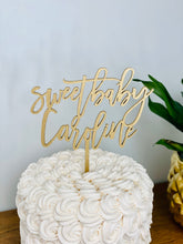 Load image into Gallery viewer, Personalized Sweet Baby Name Cake Topper, 6&quot;W
