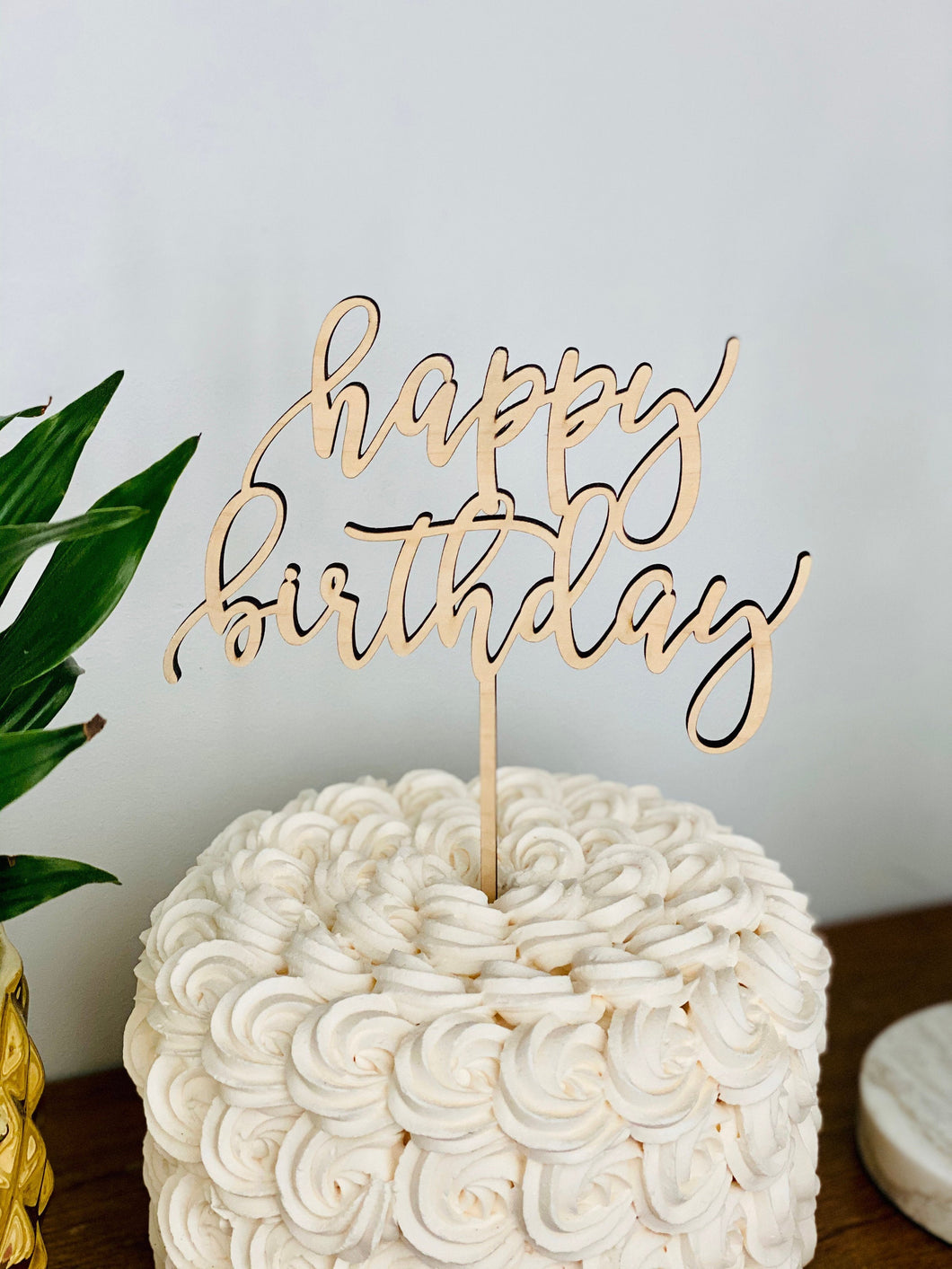 Happy Birthday Cake Topper (Version 2)