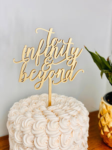 To Infinity & Beyond Cake Topper