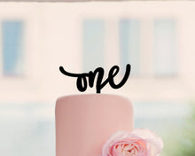 Load image into Gallery viewer, One Cake Topper, 6&quot;W
